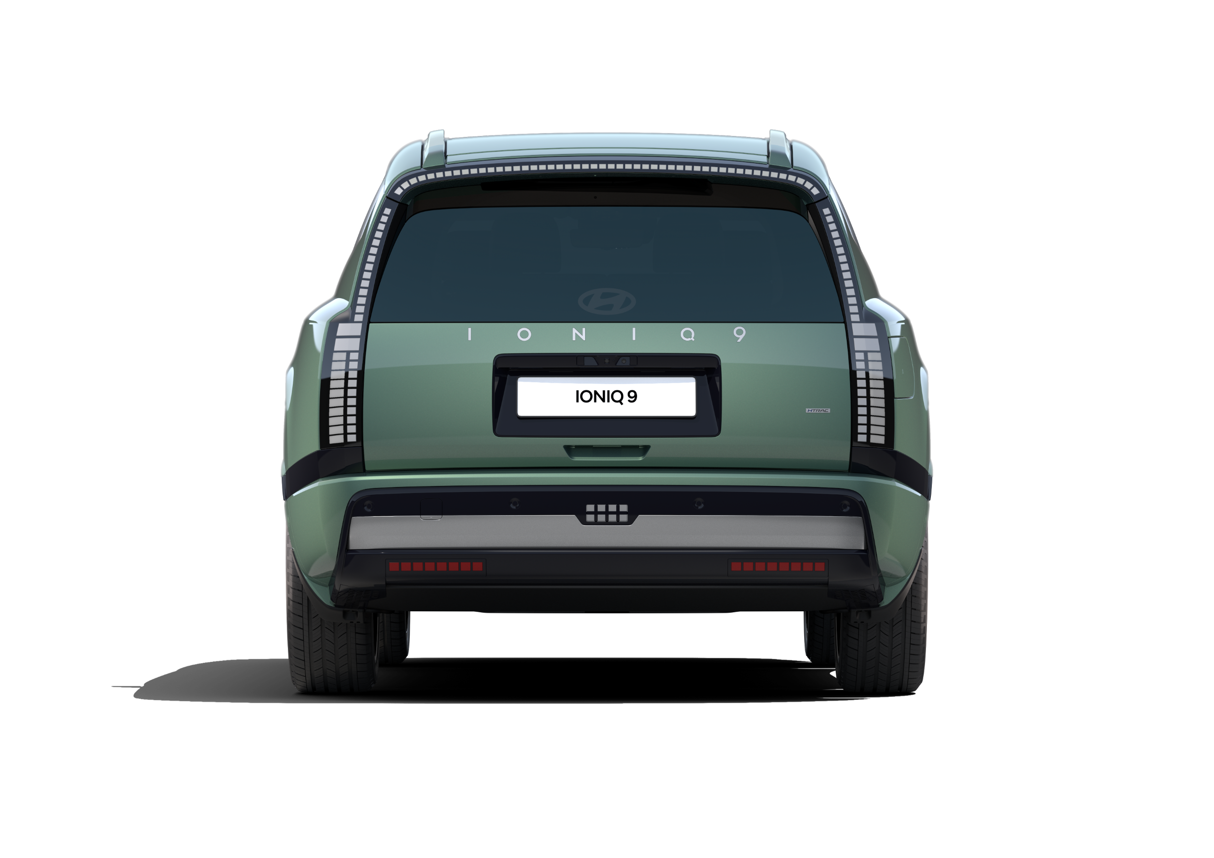 Rear view of Hyundai IONIQ 9 electric SUV.